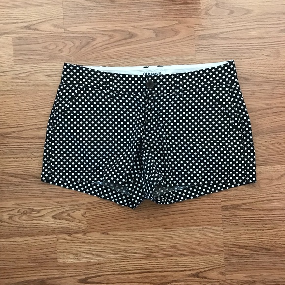 Old Navy Pants - Black & White Polkadot Shorts